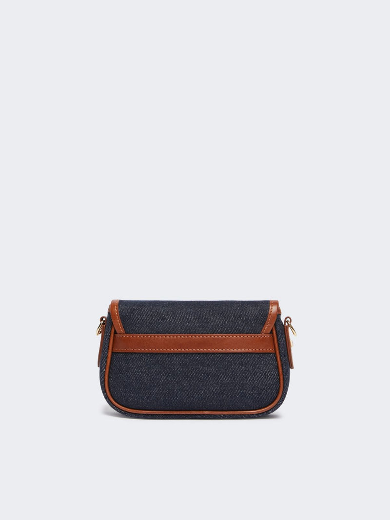 Borsa a tracolla piccola in denim e pelle WEEKEND MAXMARA