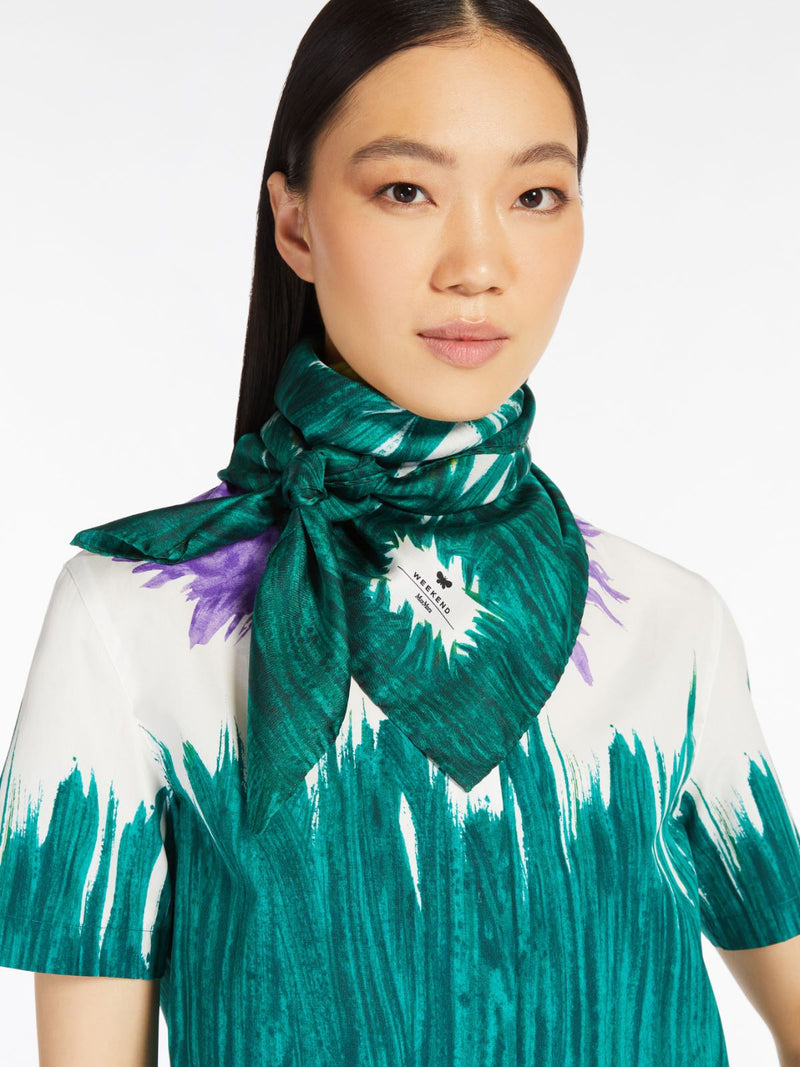 Foulard in twill di seta stampata WEEKEND MAXMARA
