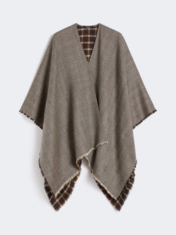 Mantella in lana double face - MARRONE SCURO WEEKEND MAXMARA