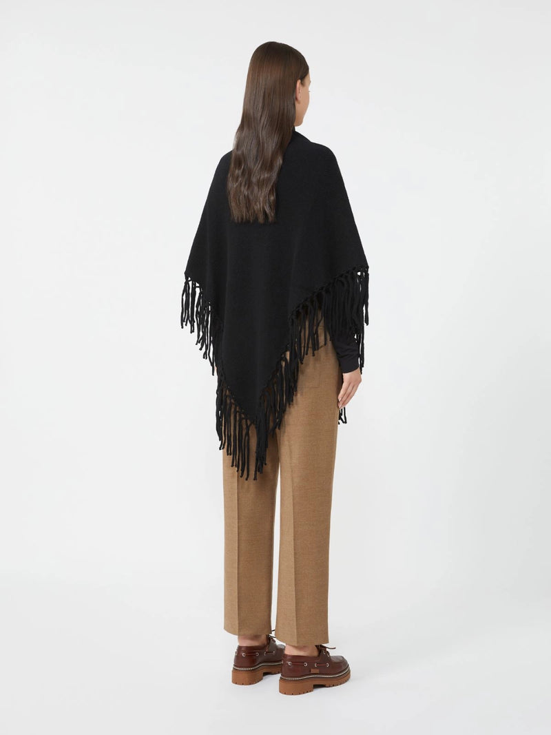 Scialle in lana con frange - NERO WEEKEND MAXMARA