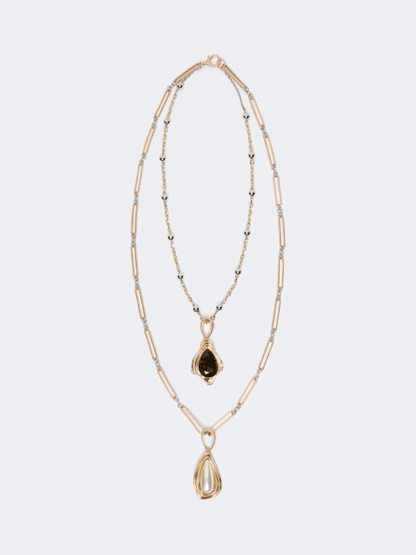 Collana in metallo e resina - ORO WEEKEND MAXMARA