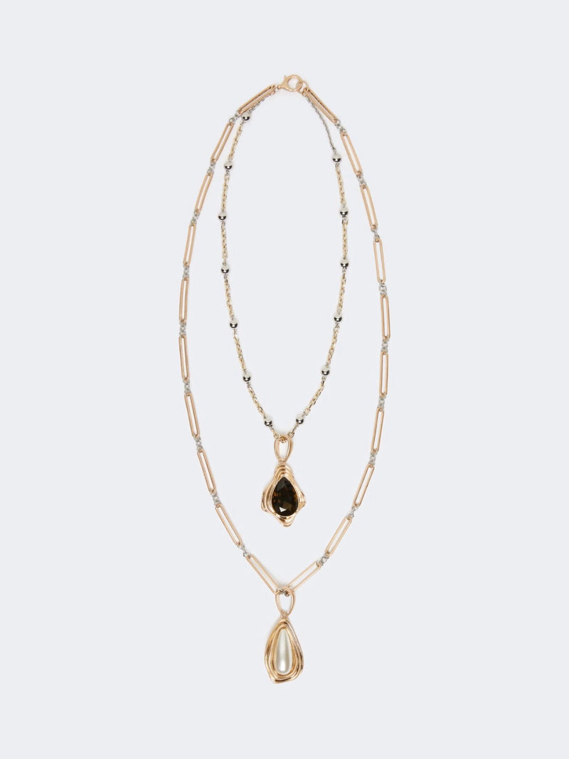 Collana in metallo e resina - ORO WEEKEND MAXMARA