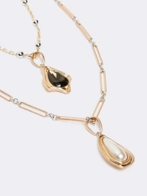 Collana in metallo e resina - ORO WEEKEND MAXMARA