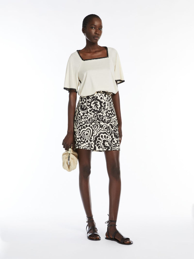 Top in jersey con ricamo WEEKEND MAXMARA