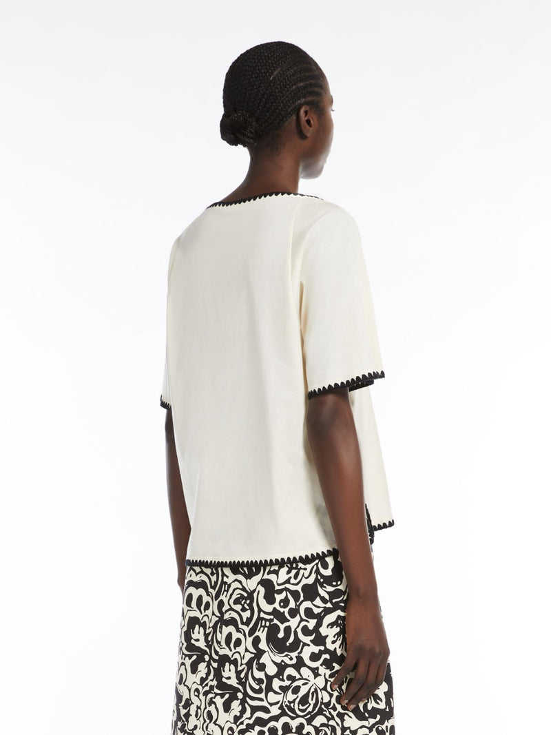 Top in jersey con ricamo WEEKEND MAXMARA