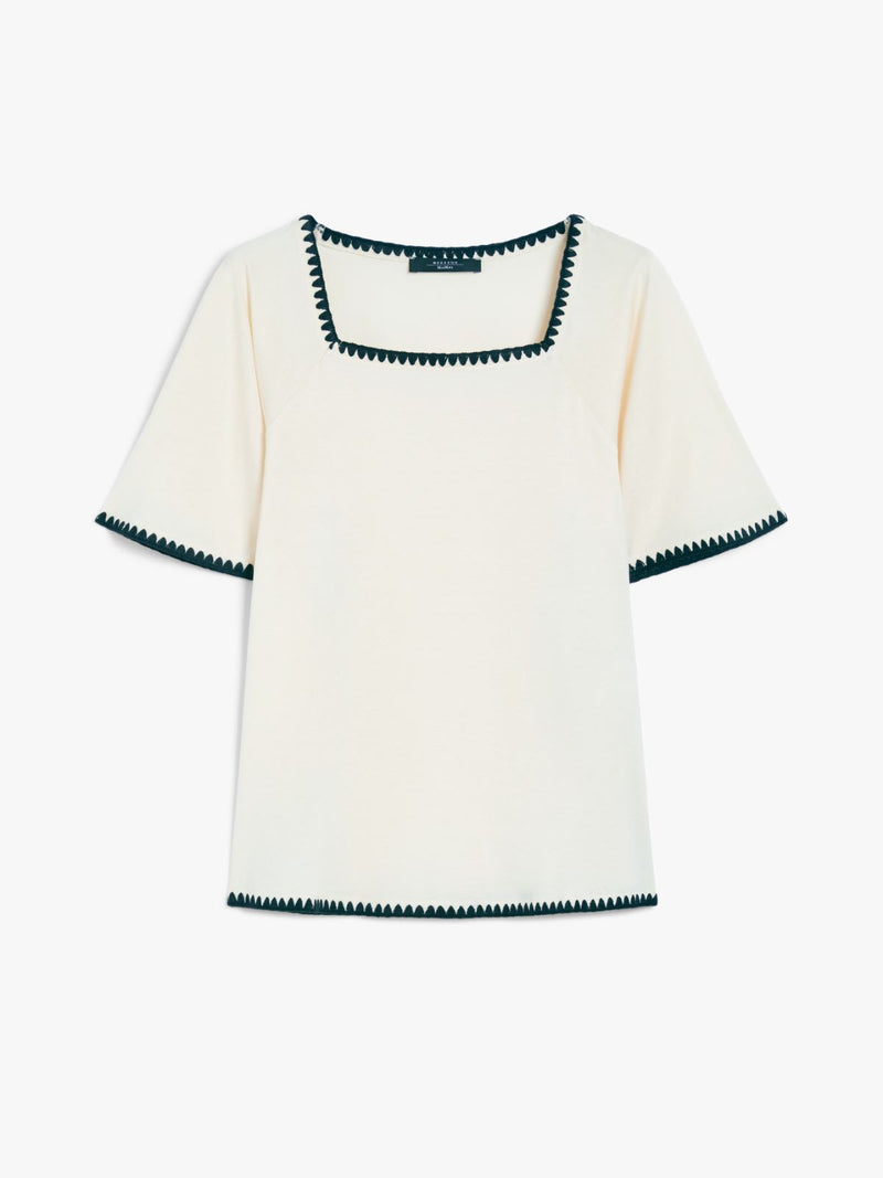 Top in jersey con ricamo WEEKEND MAXMARA