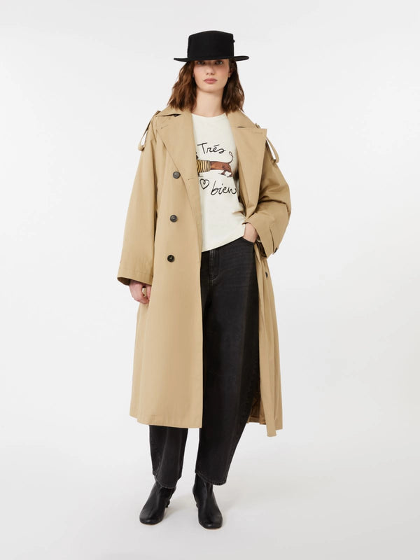 T-shirt aderente in jersey stretch - ECRU WEEKEND MAXMARA