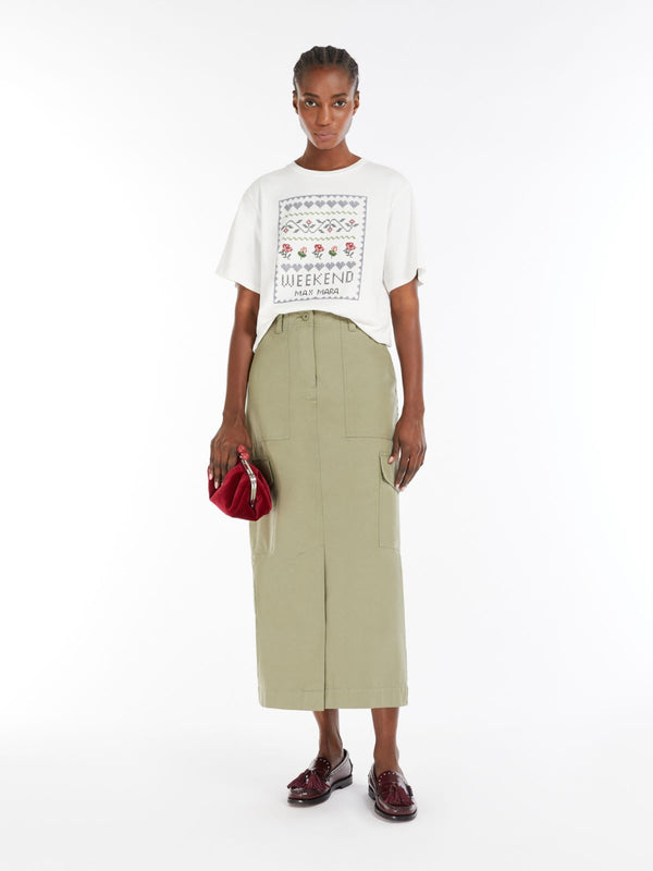 T-shirt in jersey con stampa  WEEKEND MAXMARA