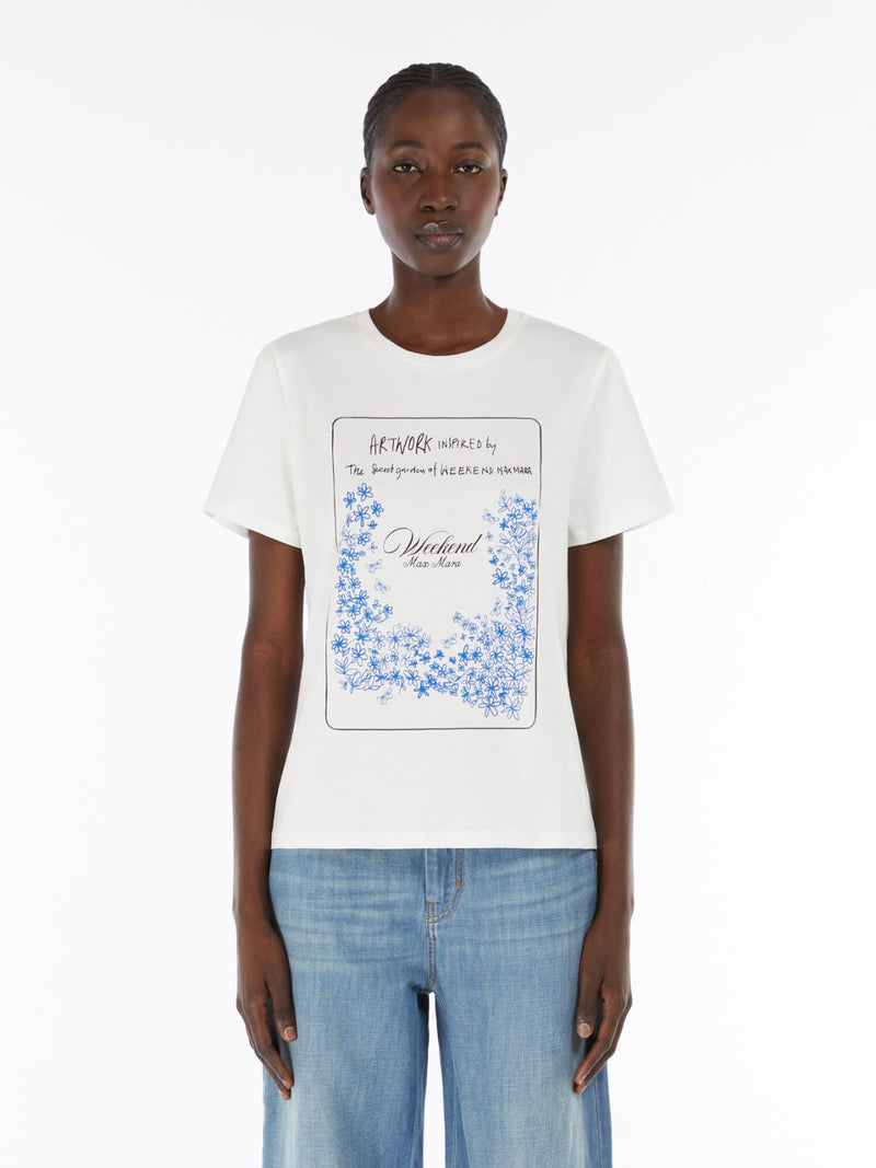 T-shirt in cotone con stampa WEEKEND MAXMARA