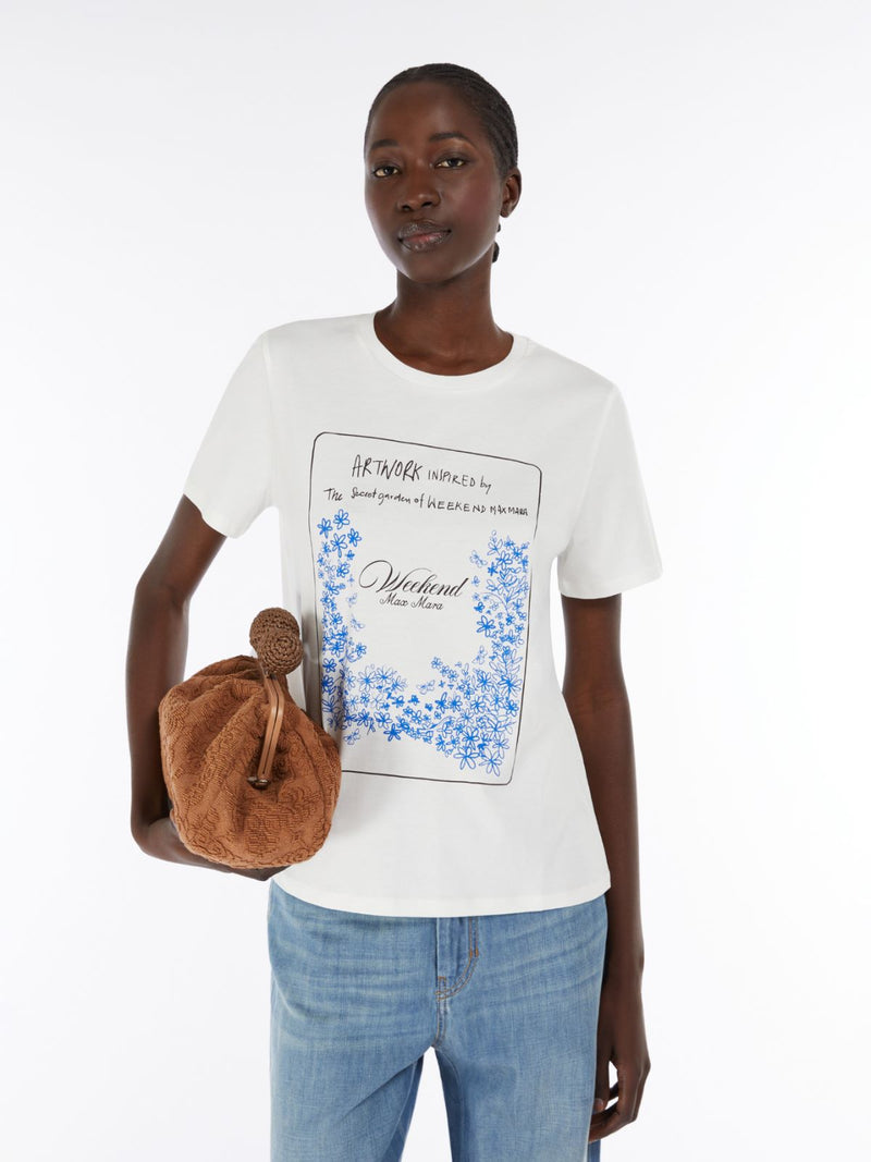 T-shirt in cotone con stampa WEEKEND MAXMARA