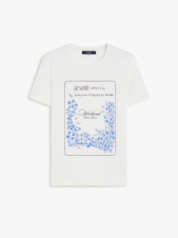 T-shirt in cotone con stampa WEEKEND MAXMARA