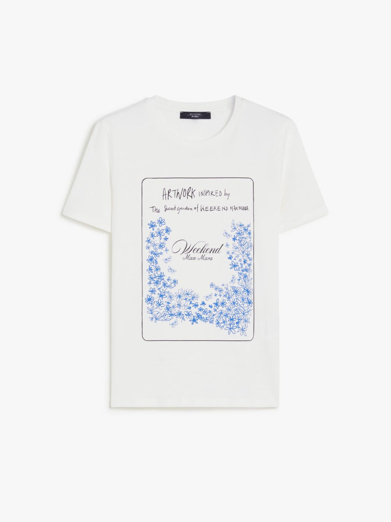 T-shirt in cotone con stampa WEEKEND MAXMARA
