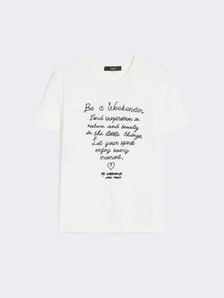 T-shirt in cotone con stampa WEEKEND MAXMARA