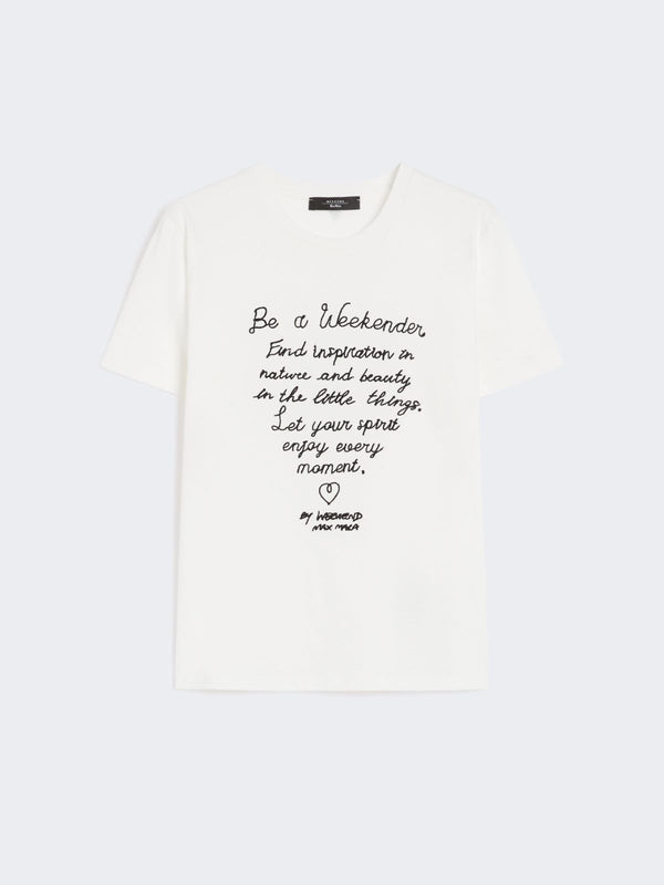 T-shirt in cotone con stampa WEEKEND MAXMARA