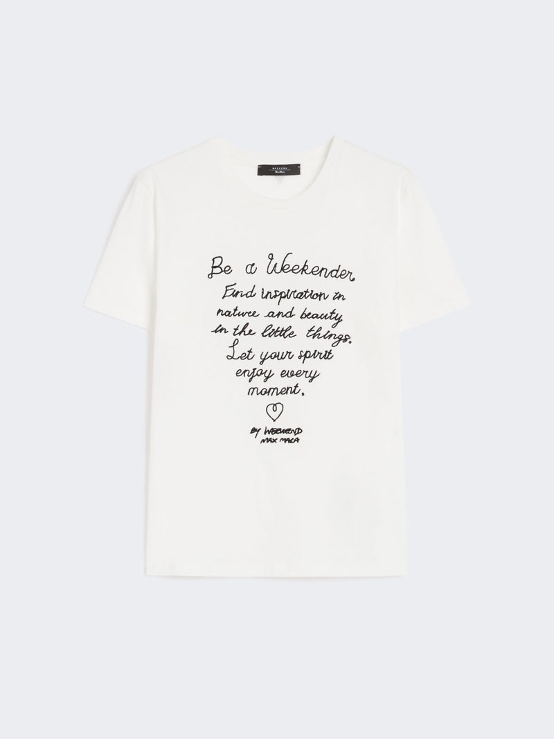 T-shirt in cotone con stampa WEEKEND MAXMARA