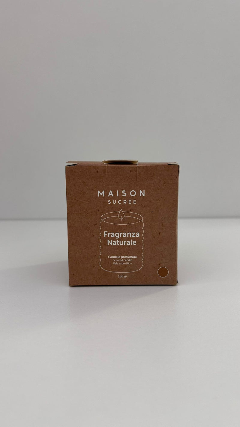 Candela Profumata 250gr - Fragranza Naturale | Maison Sucrée