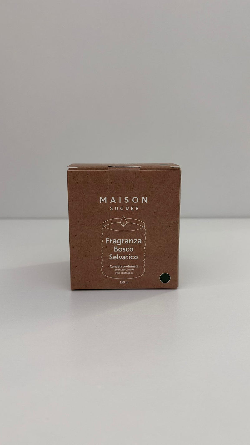 Candela Profumata Bosco Selvatico 150gr | Maison Sucrée