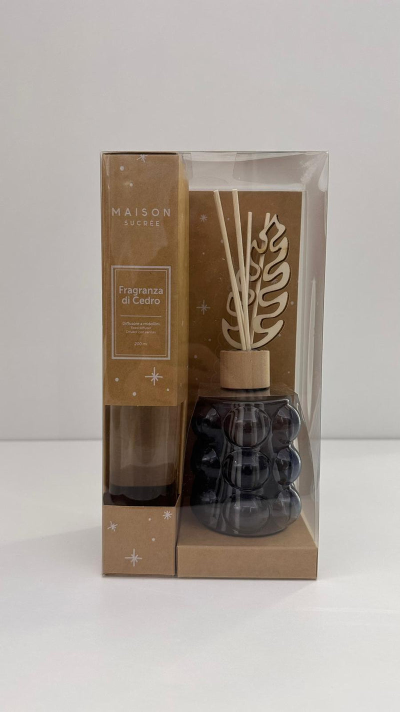Bollicine Cedro - Diffusore d'Ambiente con Bastoncini 200ml | Maison Sucrée
