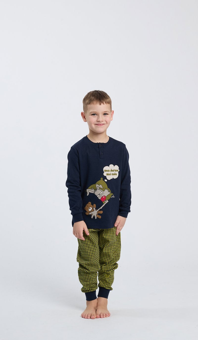 PIGIAMA SERAFINO BIMBO - NON DORMO SOLO HAPPY PEOPLE